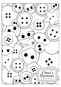 Omas Buttons Colouring Page