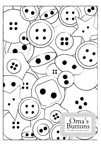 Omas Buttons Colouring Page